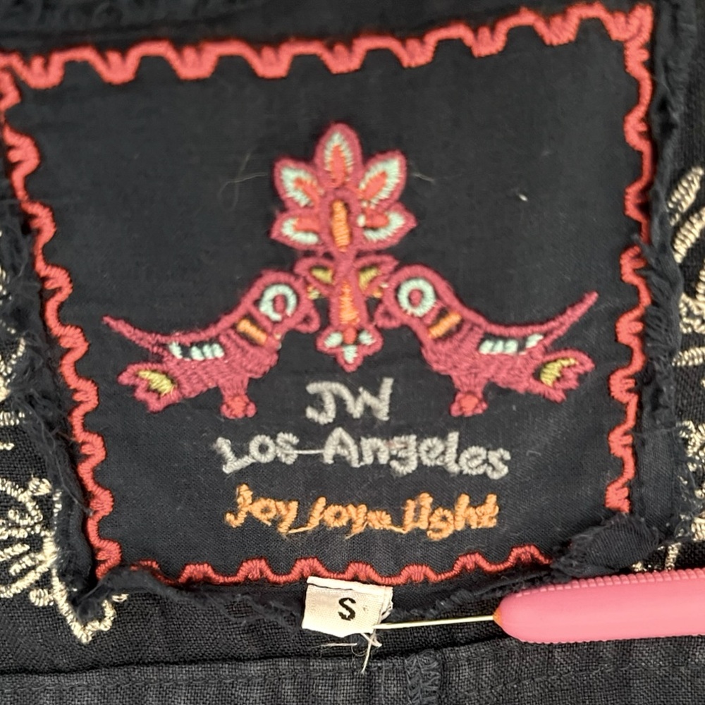 JOHNNY WAS Embroidered Petra Linen Maxi Dress - Picture 12 of 13